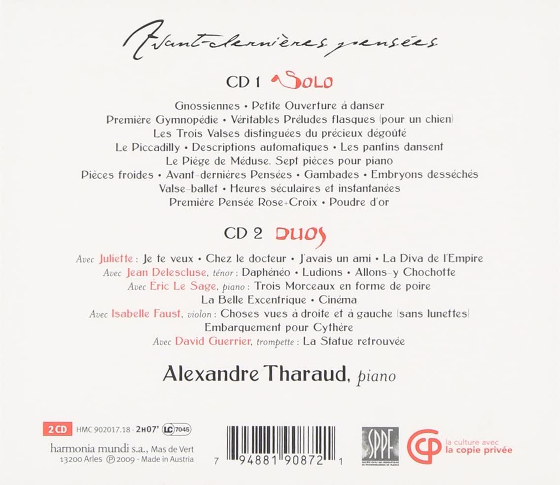 Satie: "Avant-dernières pensées" - Solos & Duos - slide-1