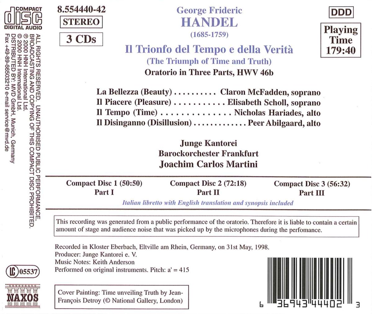 HANDEL: Il Trionfo del Tempo e della Ver - slide-1