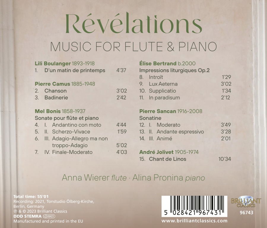 Révélations - Music for Flute & Piano - slide-1