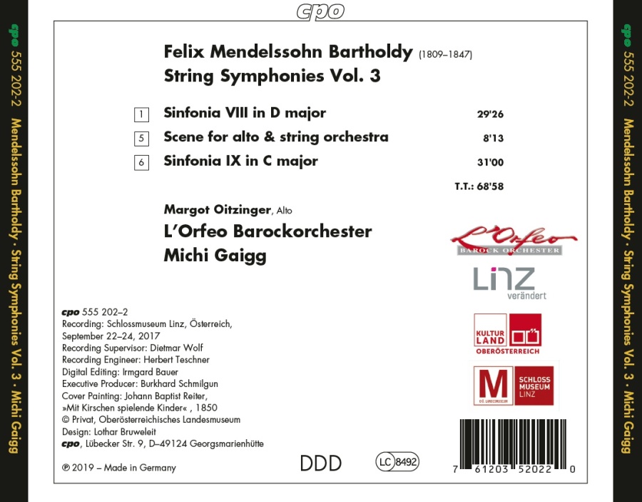 Mendelssohn: String Symphonies Vol. 3 - slide-1