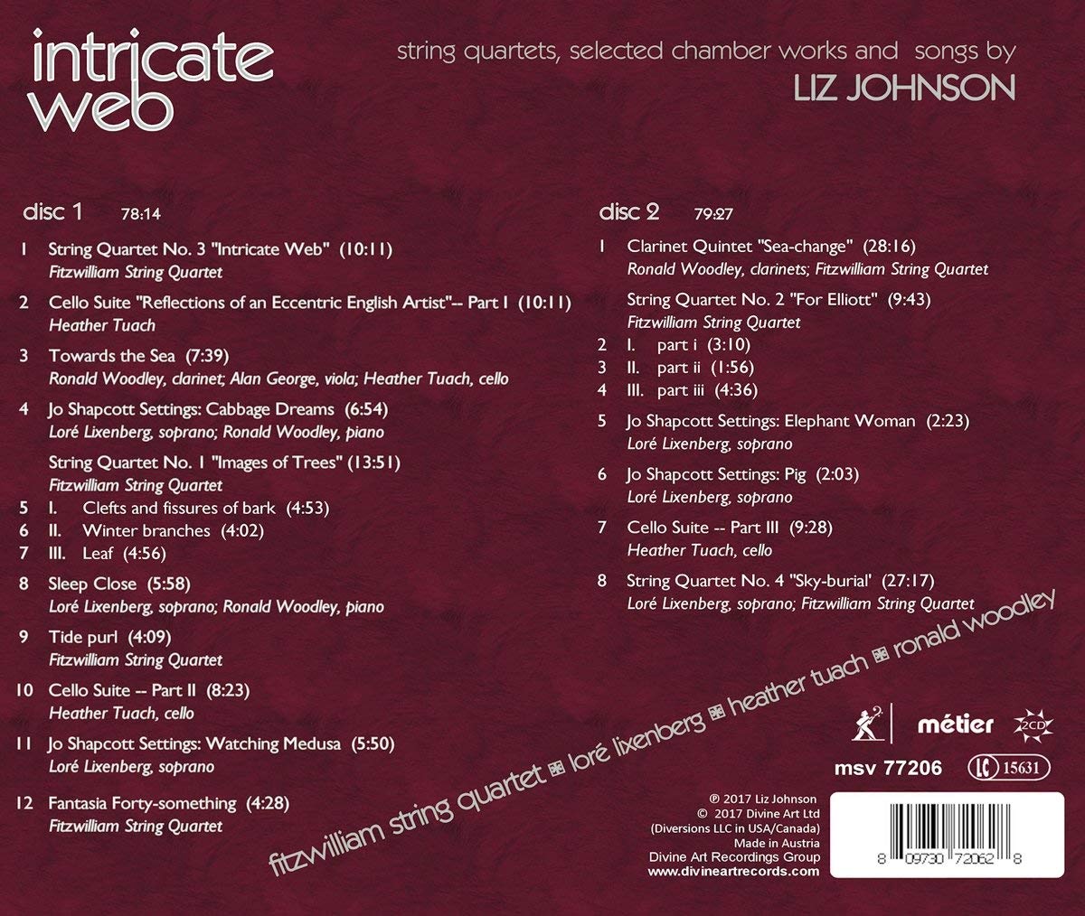Intricate Web - music by Liz Johnson - slide-1
