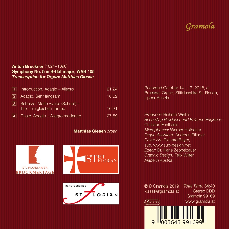 Bruckner: Symphonie V - transcription for organ - slide-1