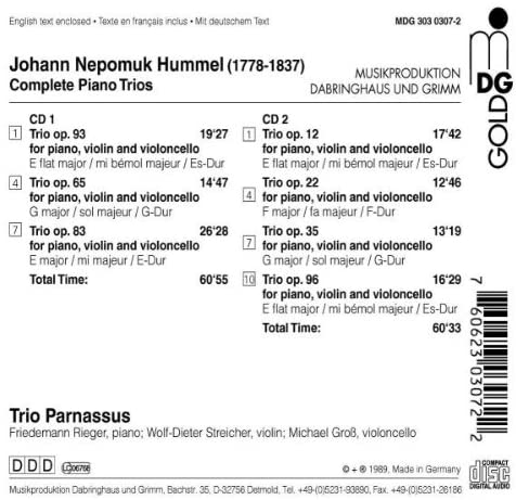 Hummel: Complete Piano Trios - slide-1