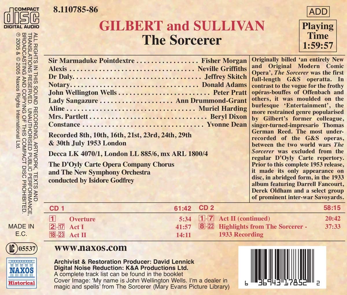 GILBERT and SULLIVAN: The Sorcerer - slide-1