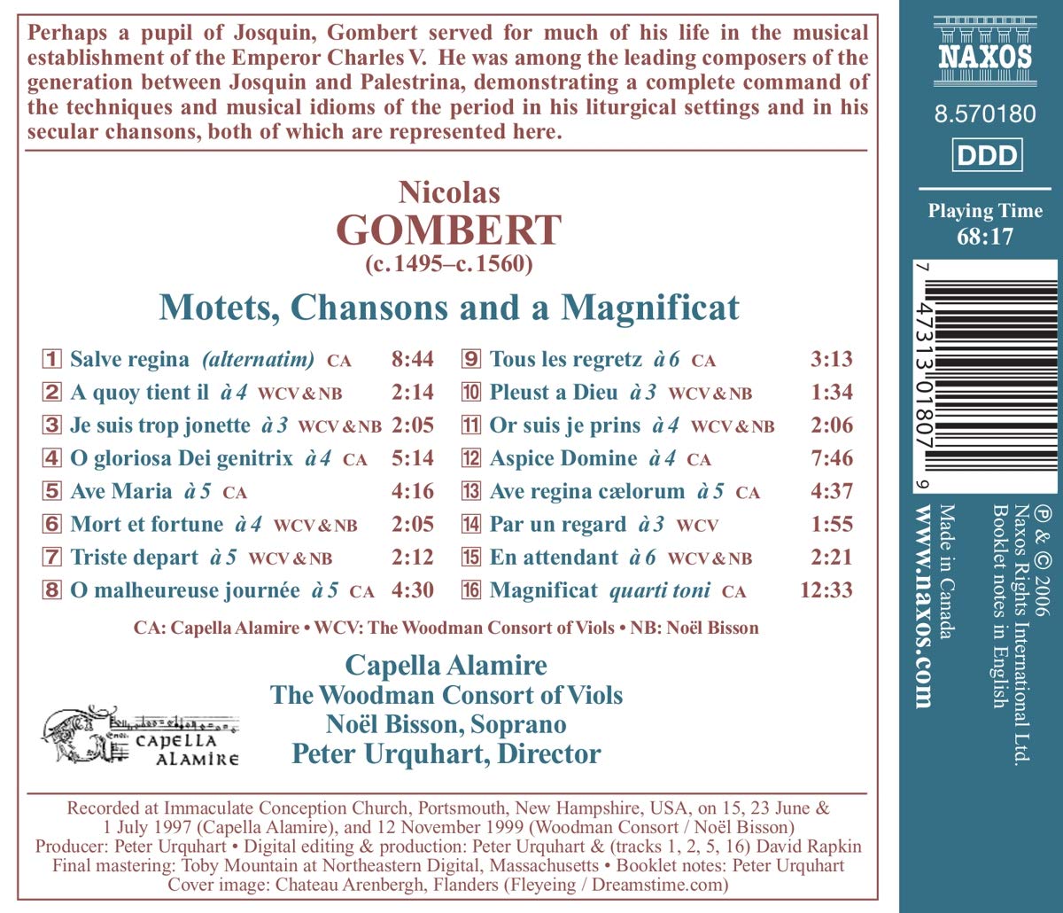 GOMBERT: Motets, Chansons - slide-1