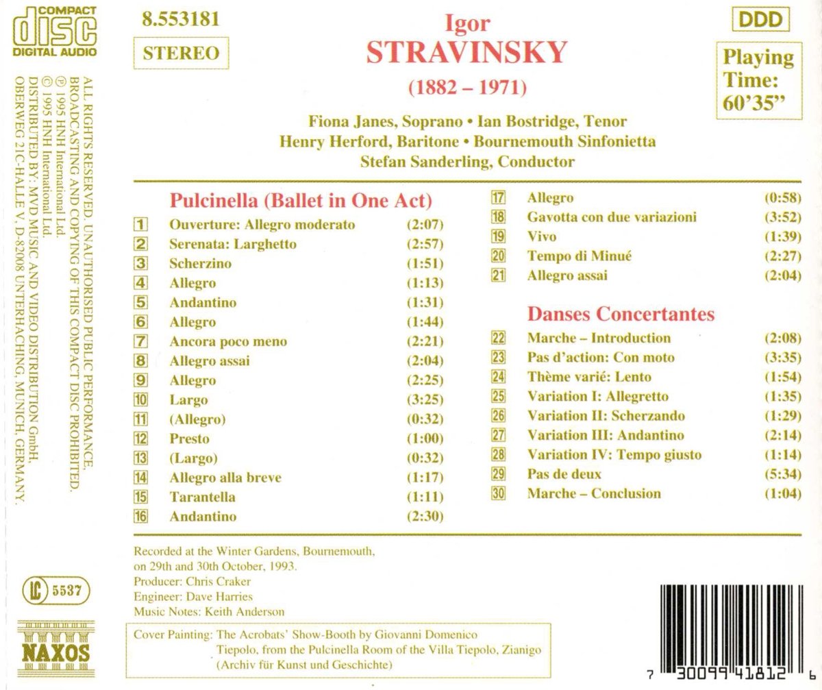 STRAVINSKY: Pulcinella-Dances - slide-1