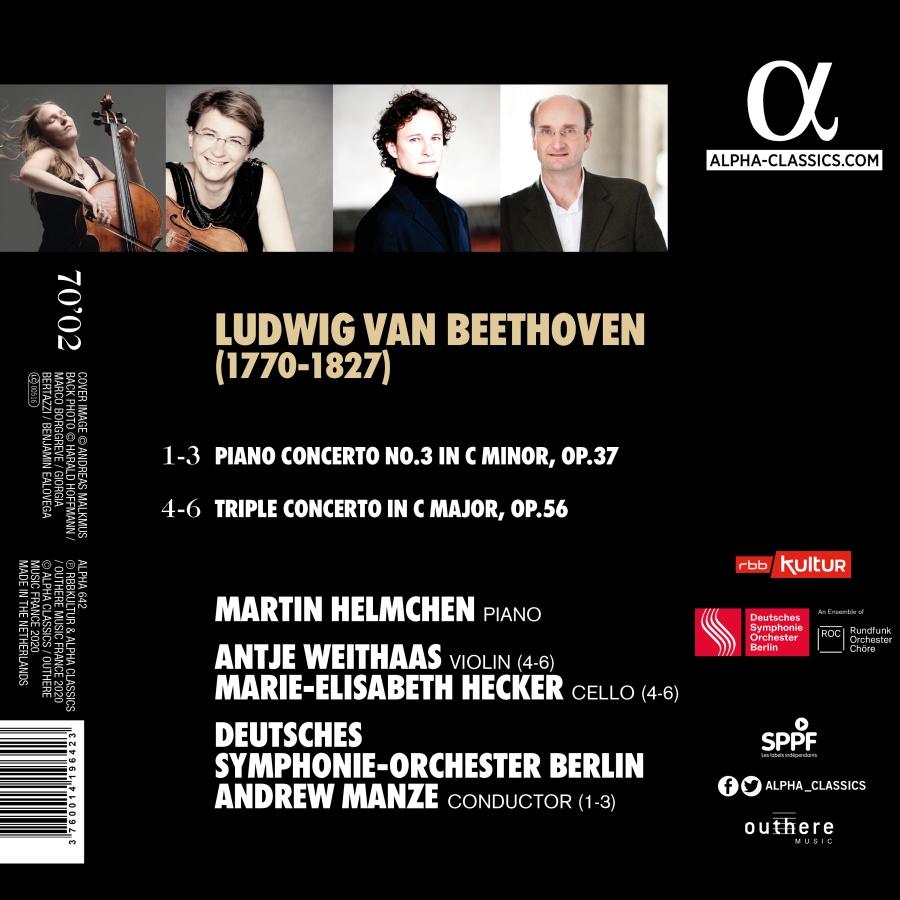 Beethoven: Piano Concerto No. 3; Triple Concerto - slide-1