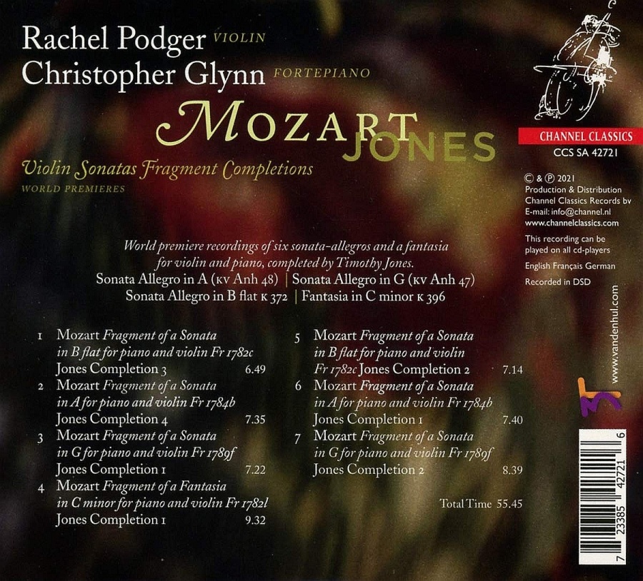 Mozart - Jones: Violin Sonatas Fragment Completions - slide-1