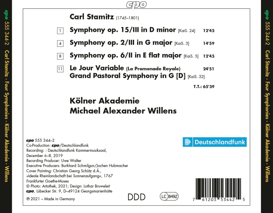 Stamitz: Le Jour Variable - Four Symphonies - slide-1