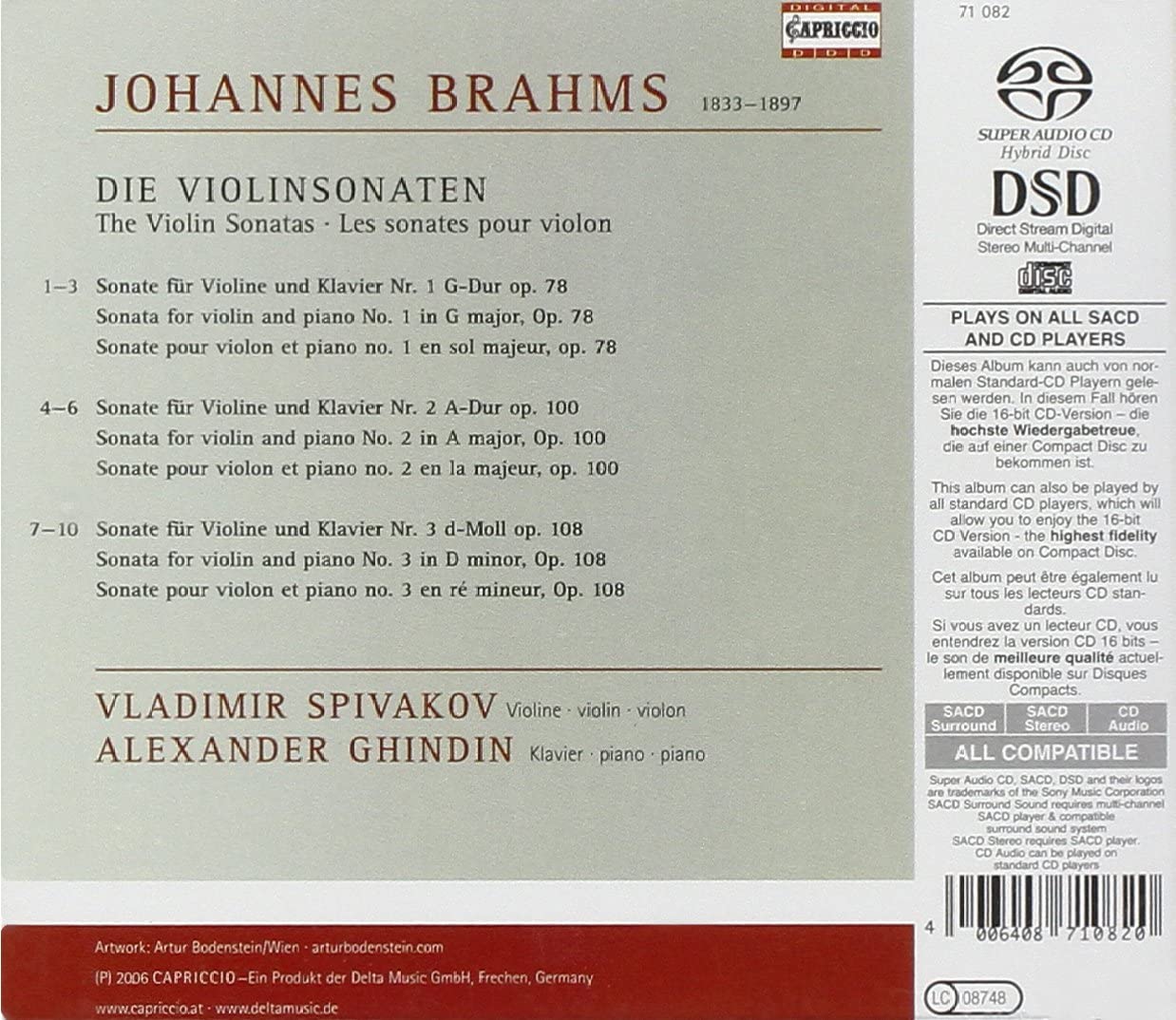 Brahms: Violin Sonatas Nos. 1-3 - slide-1