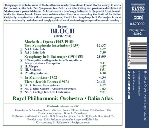 Bloch: Symphony in E flat major; Macbeth - Two Interludes; Three Jewish Poems; In memoriam - slide-1
