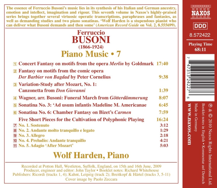 Busoni: Piano Music Vol. 7 - slide-1