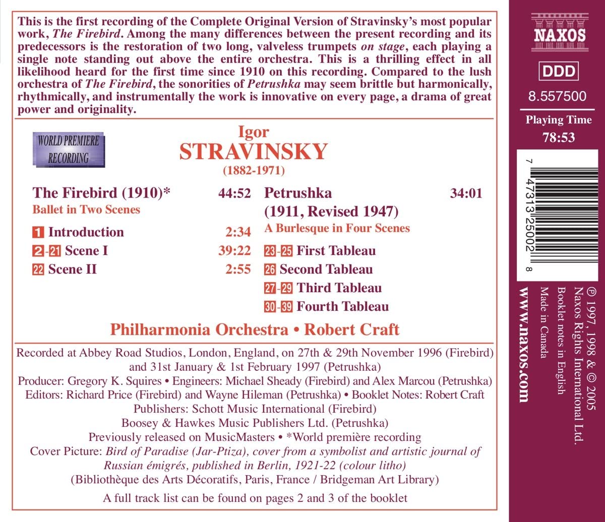 STRAVINSKY: The Firebird, Petrushka - slide-1