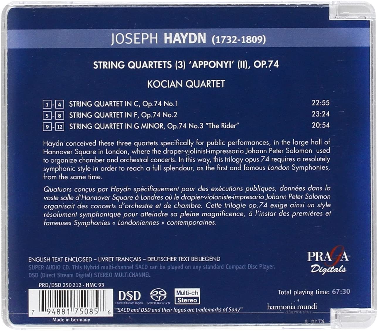 Haydn - String Quartets, Op 74 - slide-1
