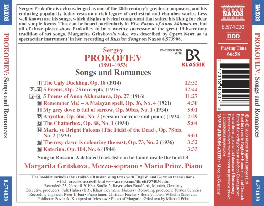 Prokofiev: Songs and Romances - slide-1