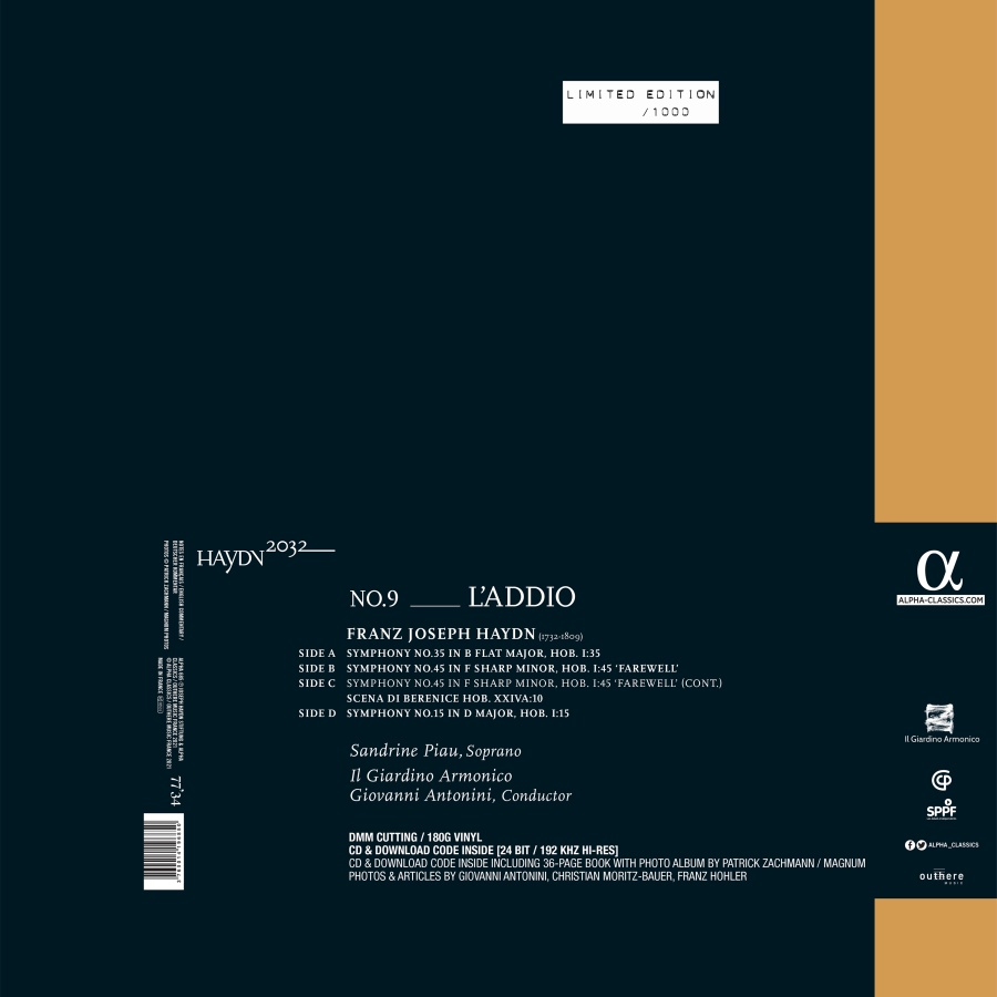 Haydn 2032 Vol. 9 - L'addio (LP) - slide-1