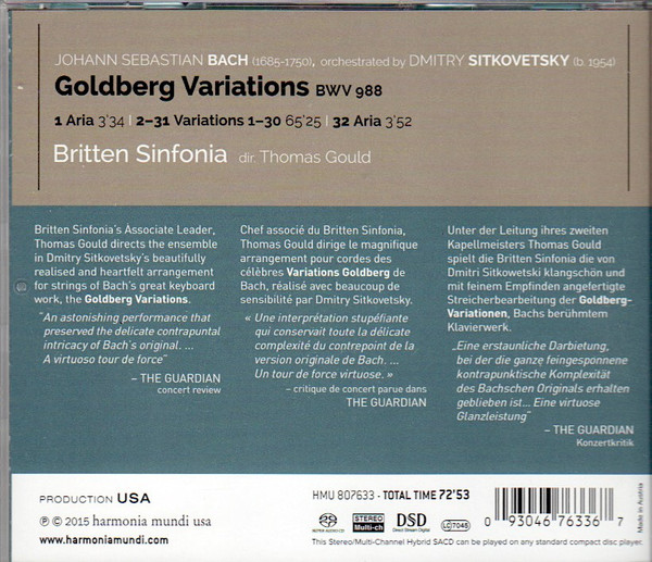 Bach: Goldberg Variations BWV988 (wersja orkiestrowa) - slide-1