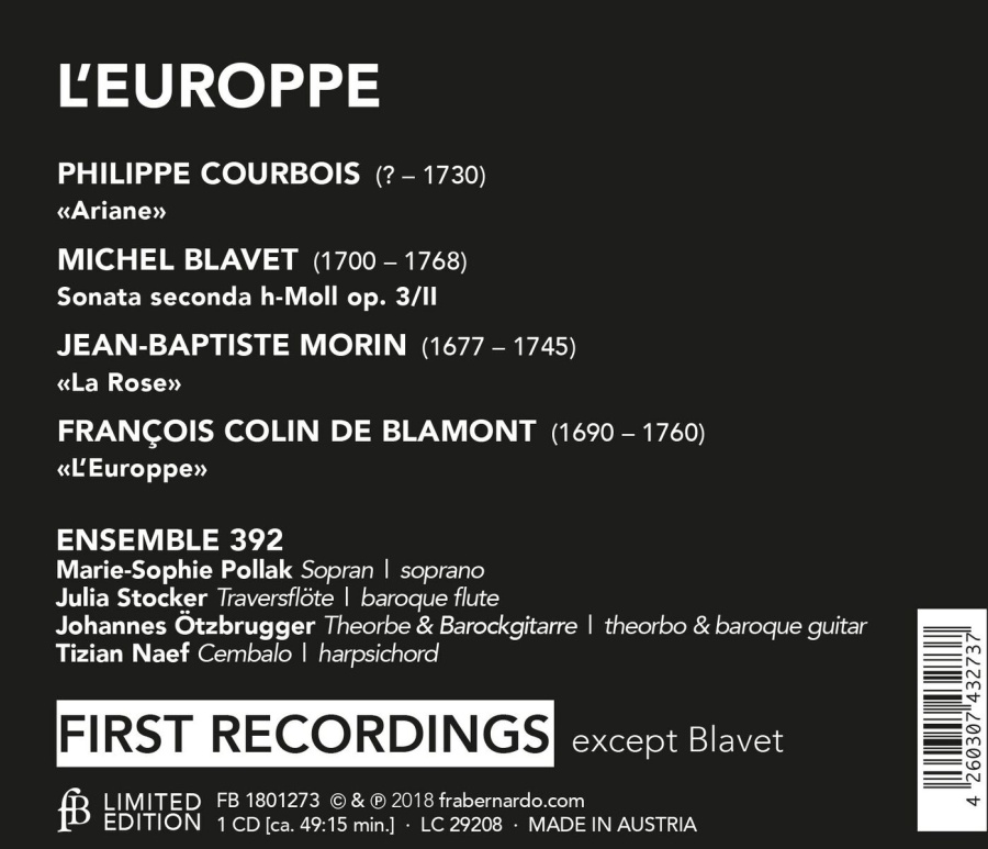 L’Europpe - French Baroque Cantatas - slide-1