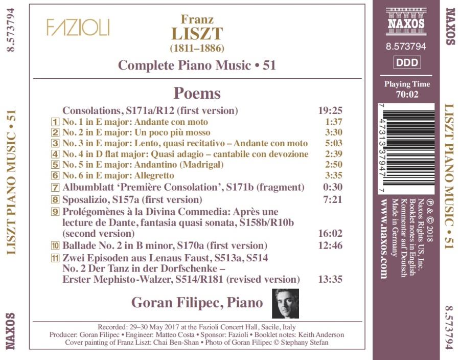 Liszt: Complete Piano Music Vol. 51 - Poems - slide-1