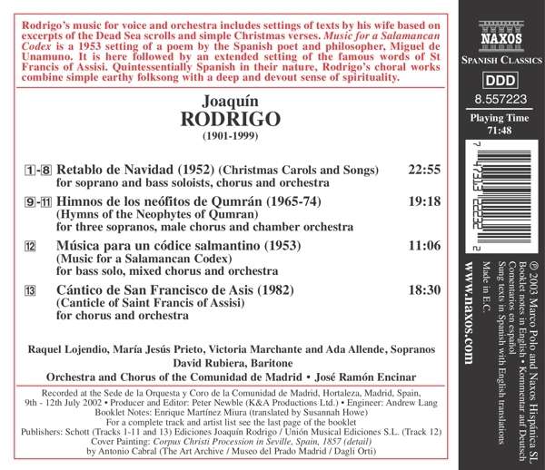 RODRIGO: Retablo de Navidad (Complete Orchestral Works, Vol. 7) - slide-1