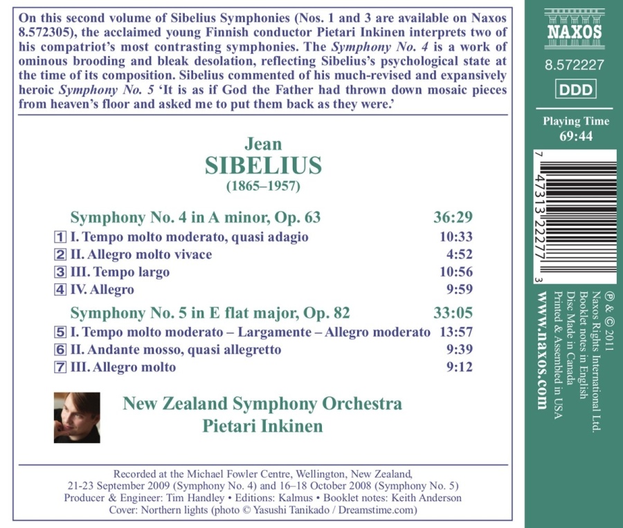 Sibelius: Symphonies Nos. 4 and 5 - slide-1