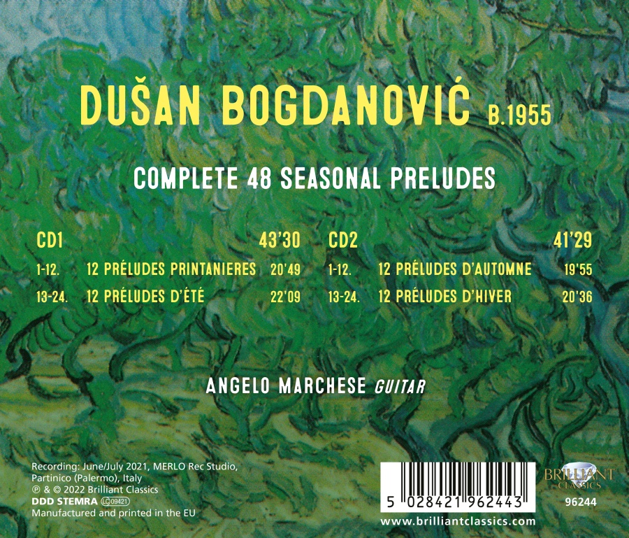 Bogdanović: Complete 48 Seasonal Preludes - slide-1