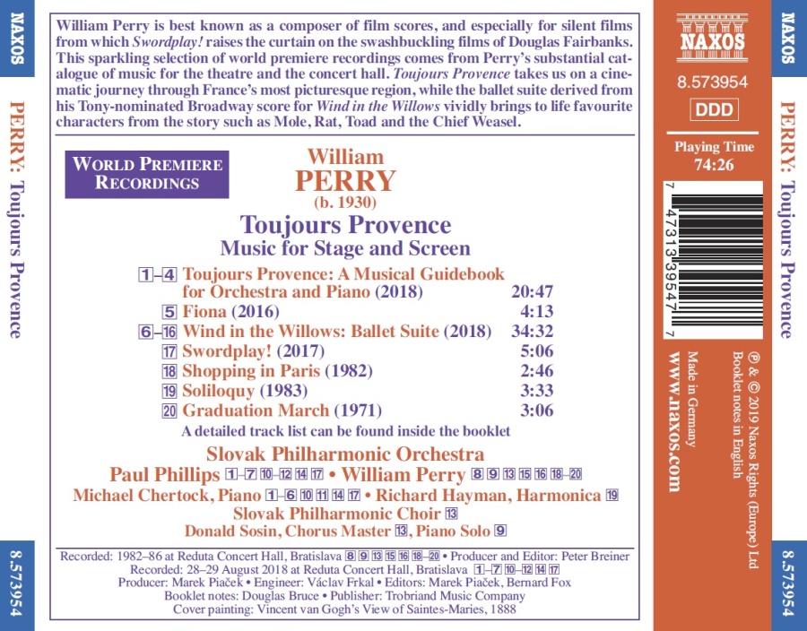 Perry: Toujours Provence, Music for Stage and Screen - slide-1