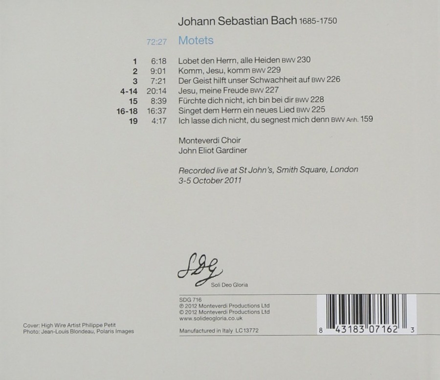 Bach: Motets BWV 225 - 230 & BWV Anh. III 159 - slide-1