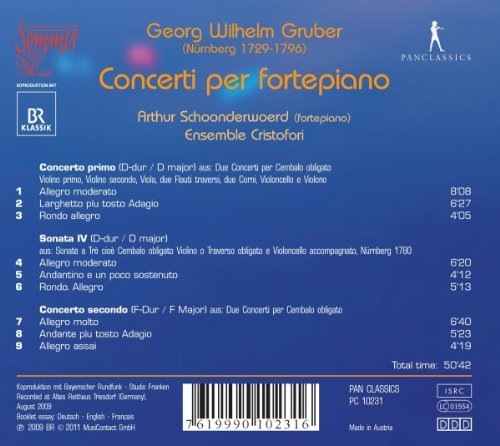 Georg Wilhelm Gruber (1709-1796): Concerti per fortepiano - slide-1