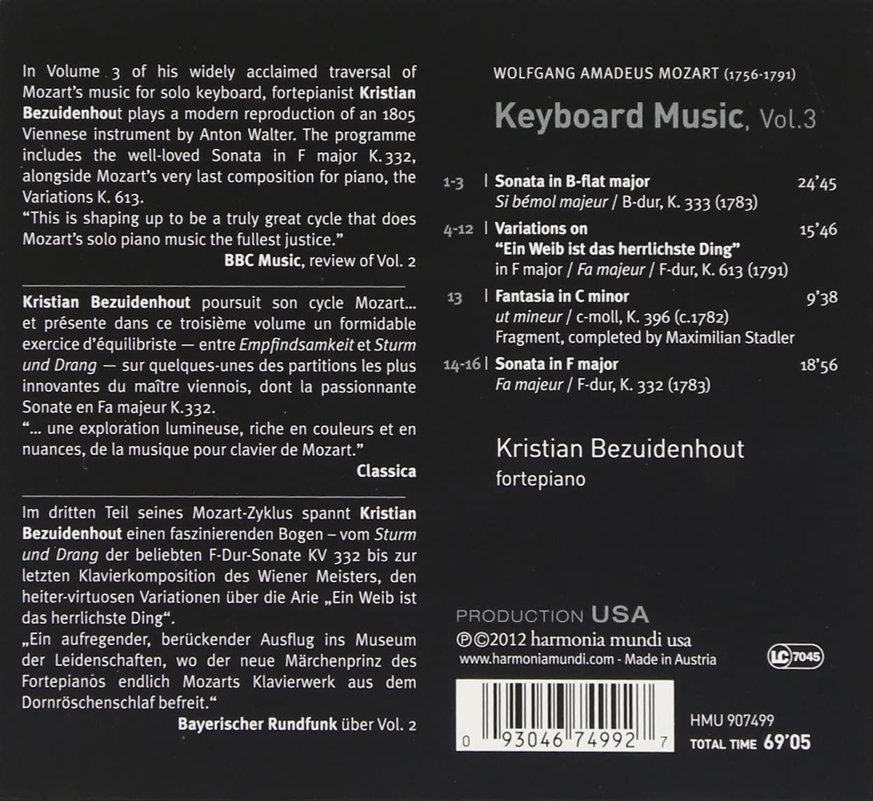 Mozart: Keyboard Music vol. 3 - slide-1
