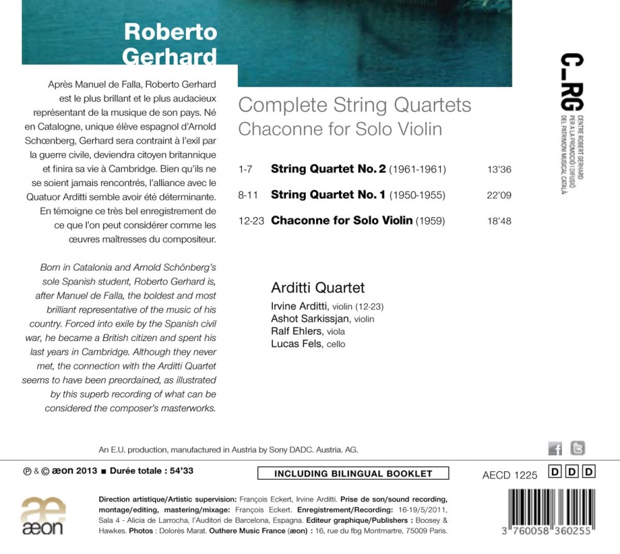 Gerhard: Complete String Quartets & Chaconne for Solo Violin - slide-1