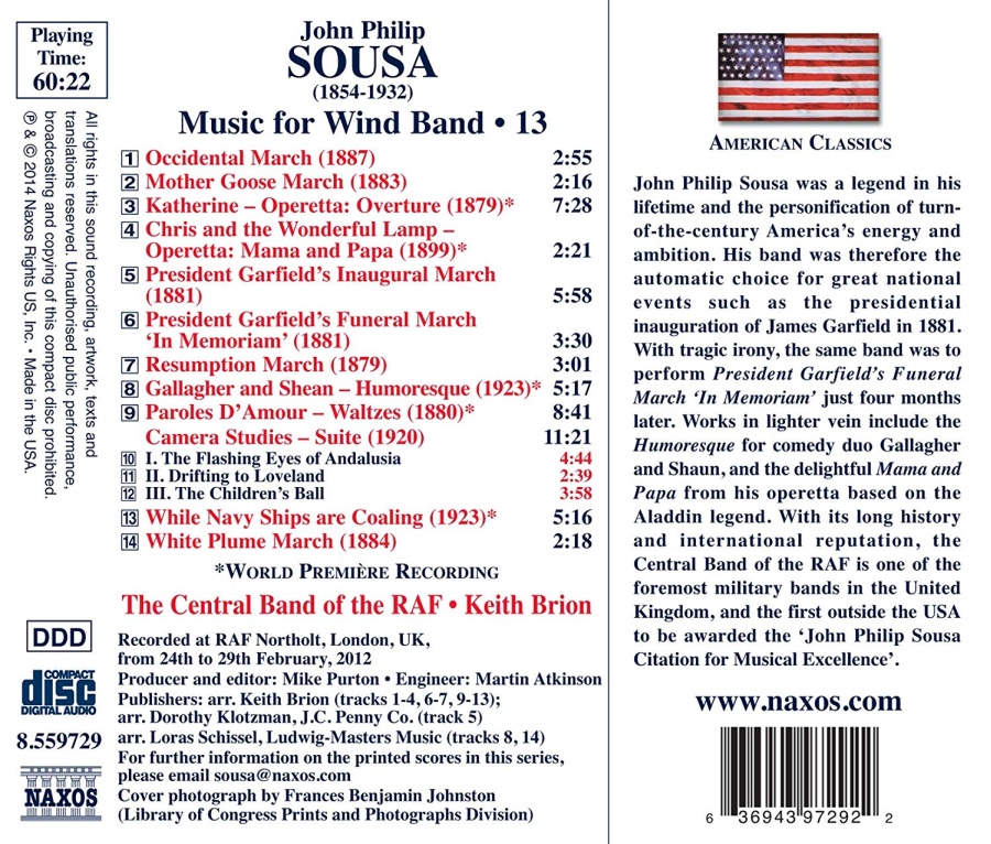 Sousa: Music for Wind Band Vol. 13 - slide-1
