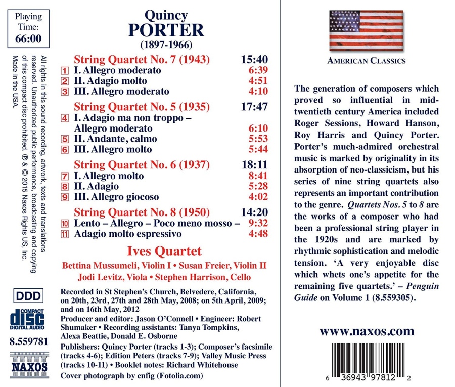 PorterPorter, Quincy: String Quartets Nos. 5 - 8 - slide-1