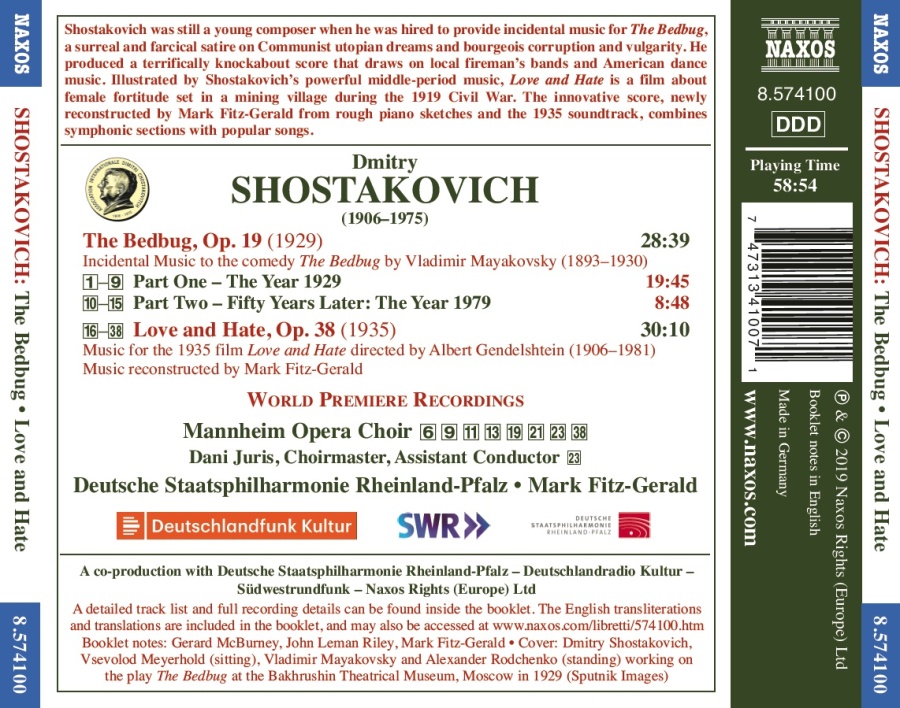 Shostakovich: The Bedbug; Love and Hate - slide-1