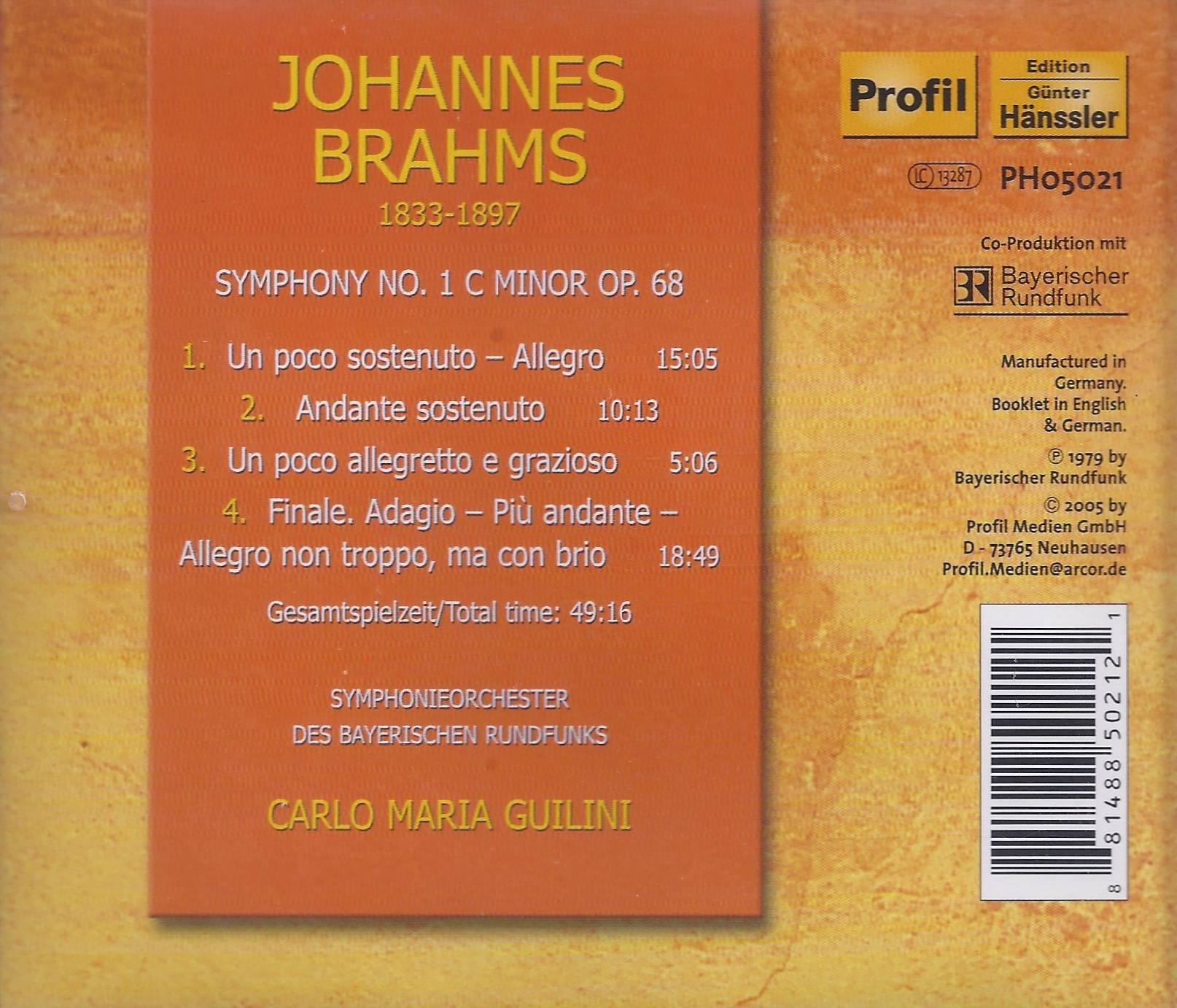 Brahms: Symphony no 1 - slide-1