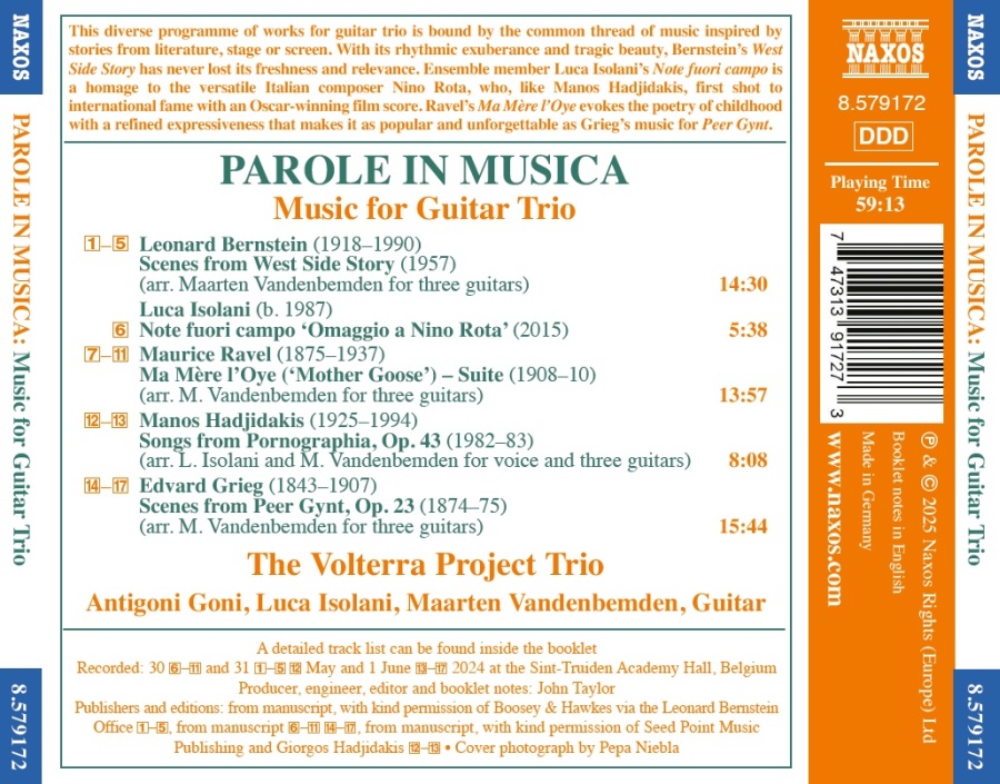 Parole in Musica - Music for Guitar Trio - slide-1