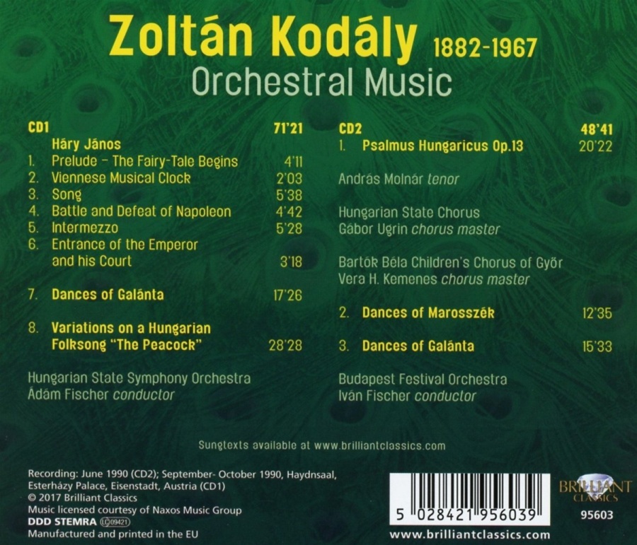 Kodály: Orchestral Music - slide-1