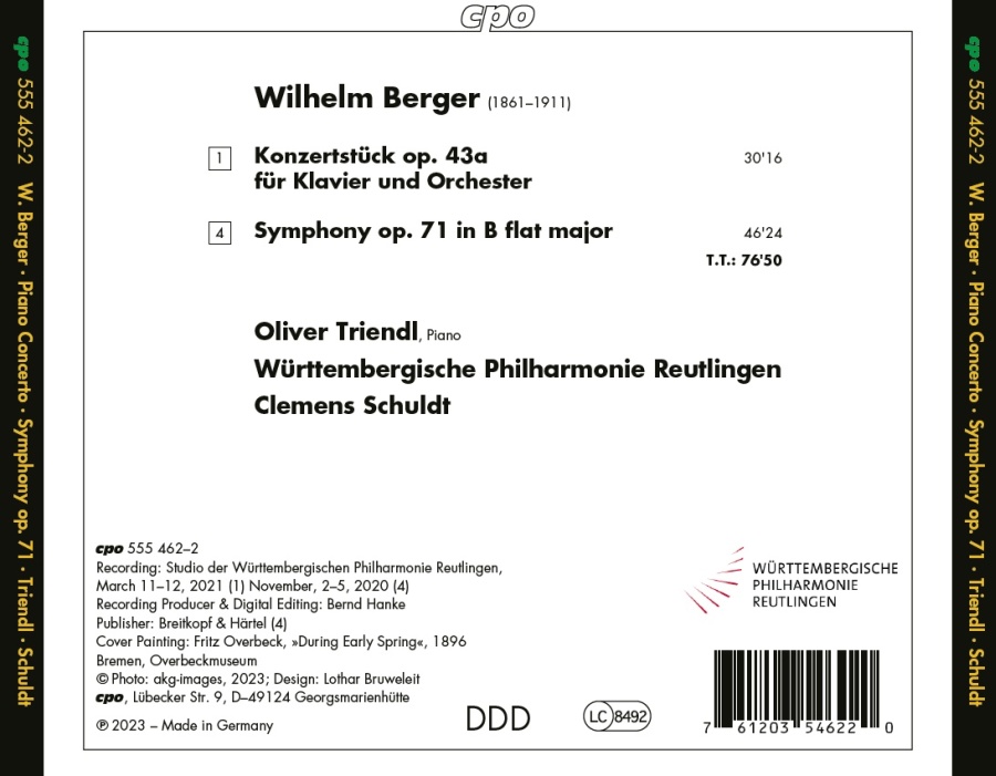 Berger: Symphony op. 71; Konzertstück op. 43a - slide-1