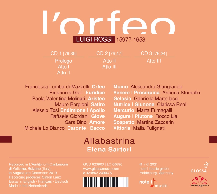 Rossi: L'Orfeo - slide-1