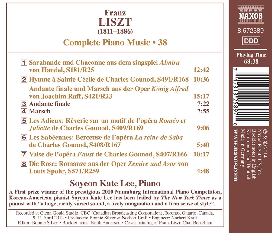 Liszt: Complete Piano Music Vol. 38 - Transcriptions & Arrangements - slide-1