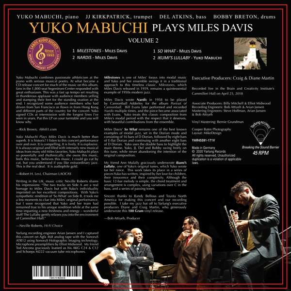 Yuko Mabuchi plays Miles Davis vol.2 (45 RPM) (Vinyl) - slide-1
