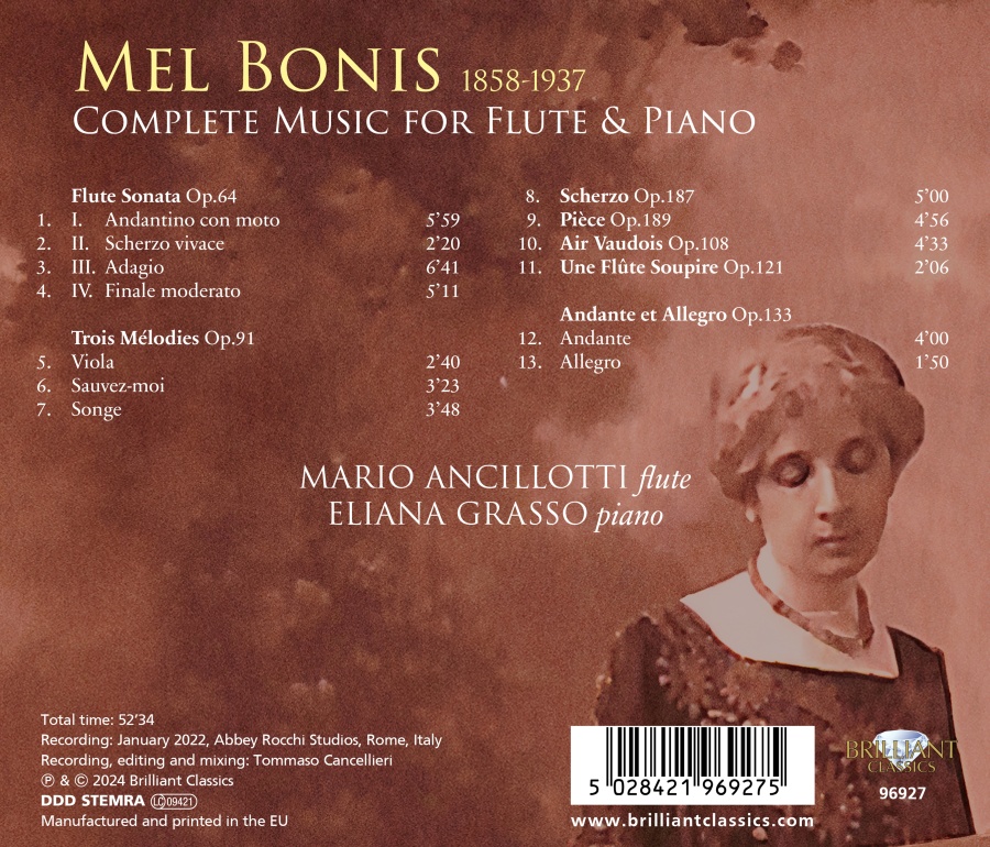Bonis: Complete Music for Flute & Piano - slide-1