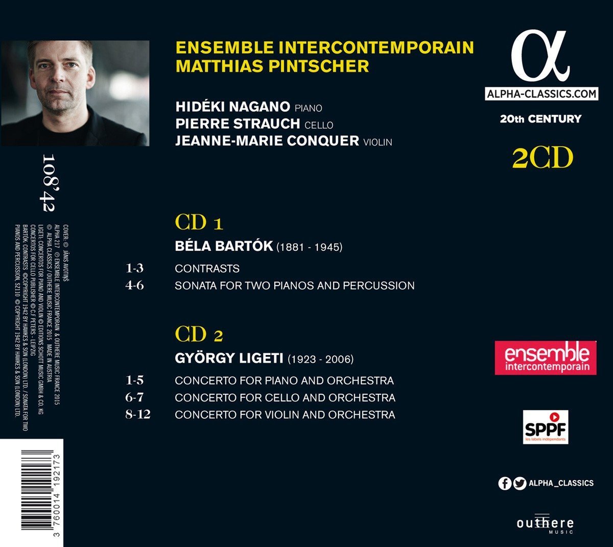 BARTOK: Contrasts/ LIGETI: Concertos - slide-1