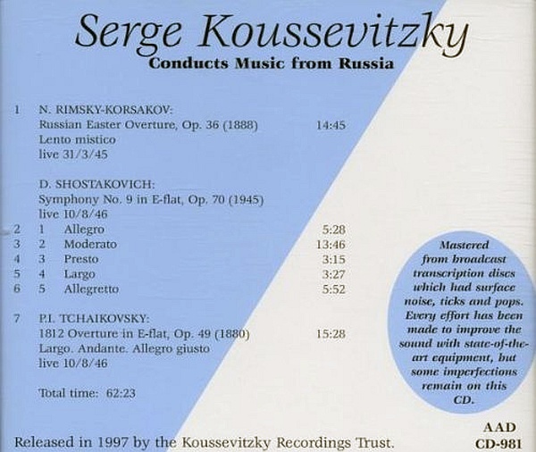 Koussevitzky Conducts Music from Russia - slide-1