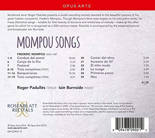 Mompou: Songs - slide-1