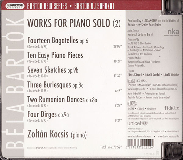 Bartok: Works for piano solo 2 - slide-1