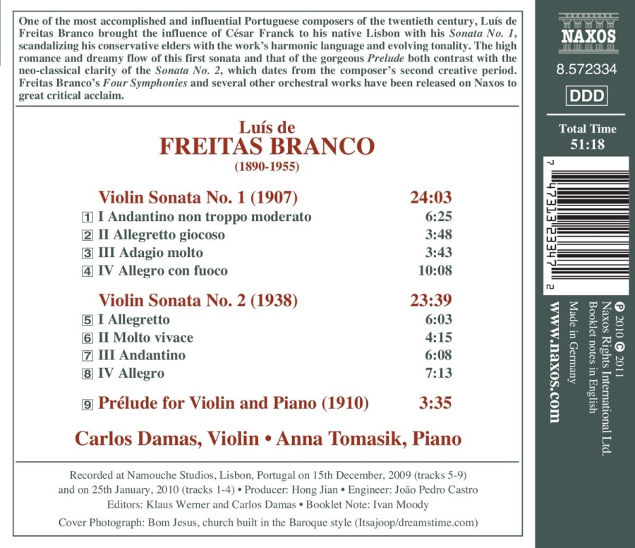 Freitas Branco: Violin Sonatas Nos. 1 & 2 - slide-1