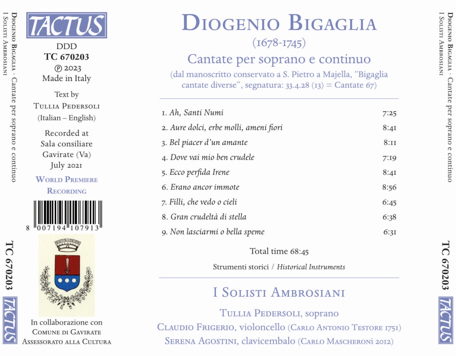 Bigaglia: Cantatas for soprano and continuo - slide-1