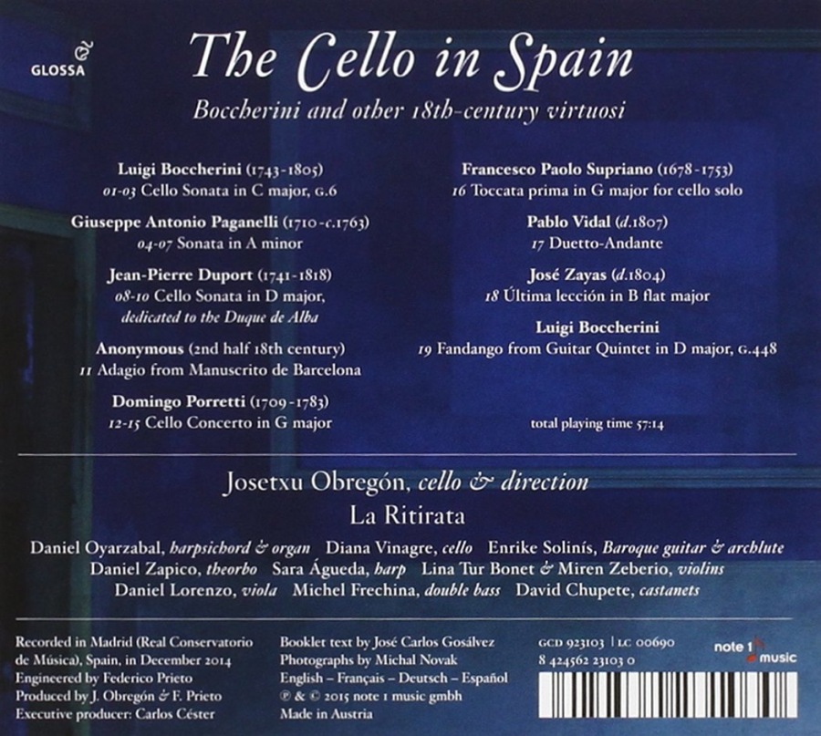 The Cello in Spain, Boccherini and other 18th century virtuosi - slide-1