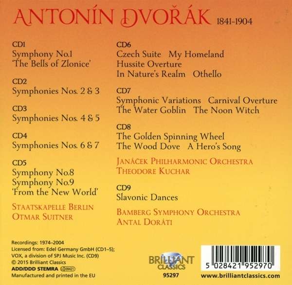 Dvorak: Complete Symphonies; Slavonic Dances; Overtures; Symphonic Poems - slide-1